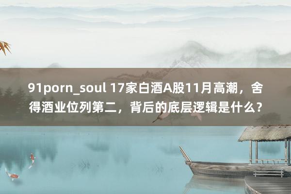 91porn_soul 17家白酒A股11月高潮，舍得酒业位列第二，背后的底层逻辑是什么？