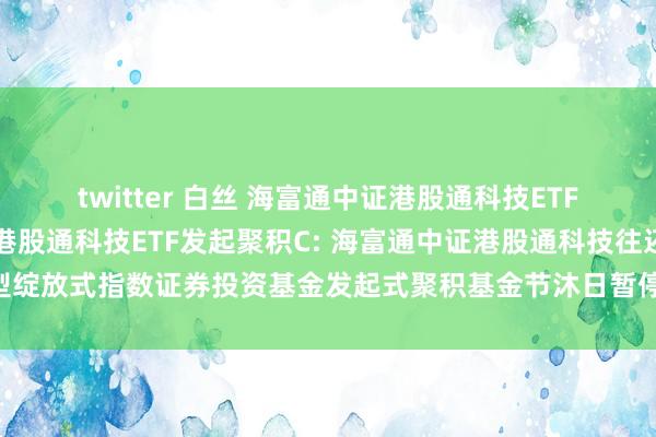 twitter 白丝 海富通中证港股通科技ETF发起聚积A，海富通中证港股通科技ETF发起聚积C: 海富通中证港股通科技往还型绽放式指数证券投资基金发起式聚积基金节沐日暂停申购、赎回和相同业务的公告