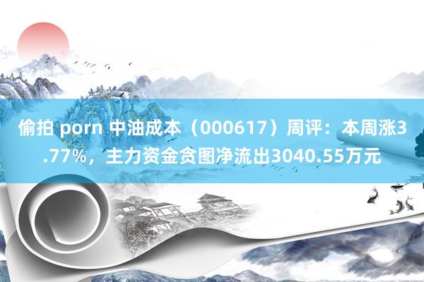偷拍 porn 中油成本（000617）周评：本周涨3.77%，主力资金贪图净流出3040.55万元