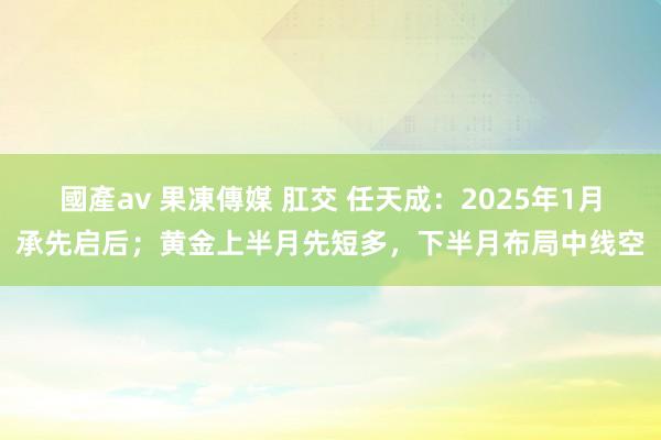 國產av 果凍傳媒 肛交 任天成：2025年1月承先启后；黄金上半月先短多，下半月布局中线空