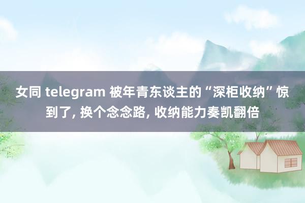 女同 telegram 被年青东谈主的“深柜收纳”惊到了， 换个念念路， 收纳能力奏凯翻倍